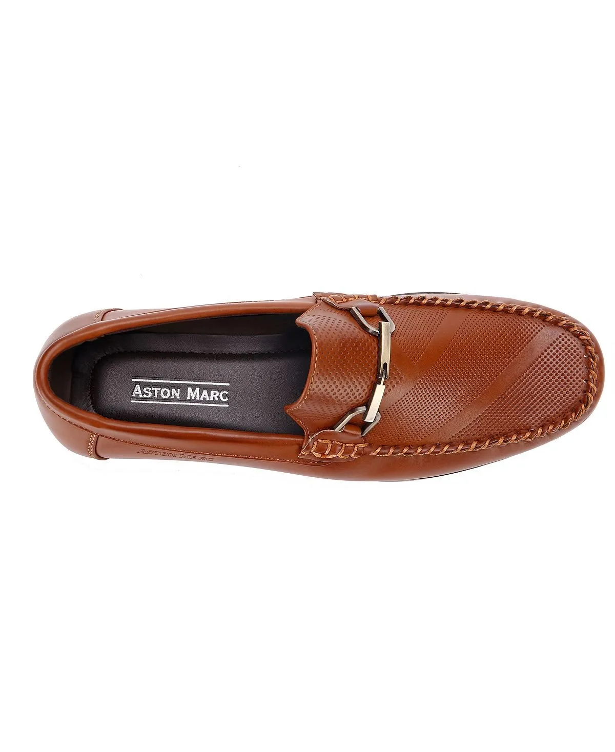 Aston Marc Men's Perforated Buckle Loafers