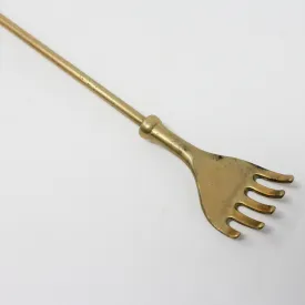 Backscratcher / Shoe Horn, Mid-Twentieth Century Modernist, Brass, Vintage, SOLD
