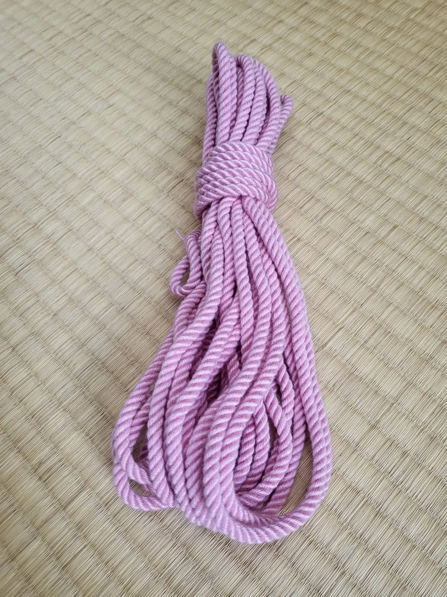 ‘Ballet Pink’. Bamboo bondage rope