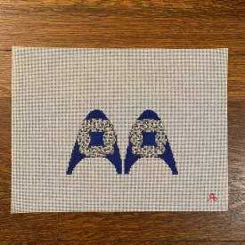 Blue Sparkly Shoes Canvas