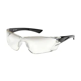 Bouton Optical 250-32-0031 Rimless Safety Glasses with Gloss Black Temple, Gradient Lens and Anti-Scratch / Anti-Fog Coating