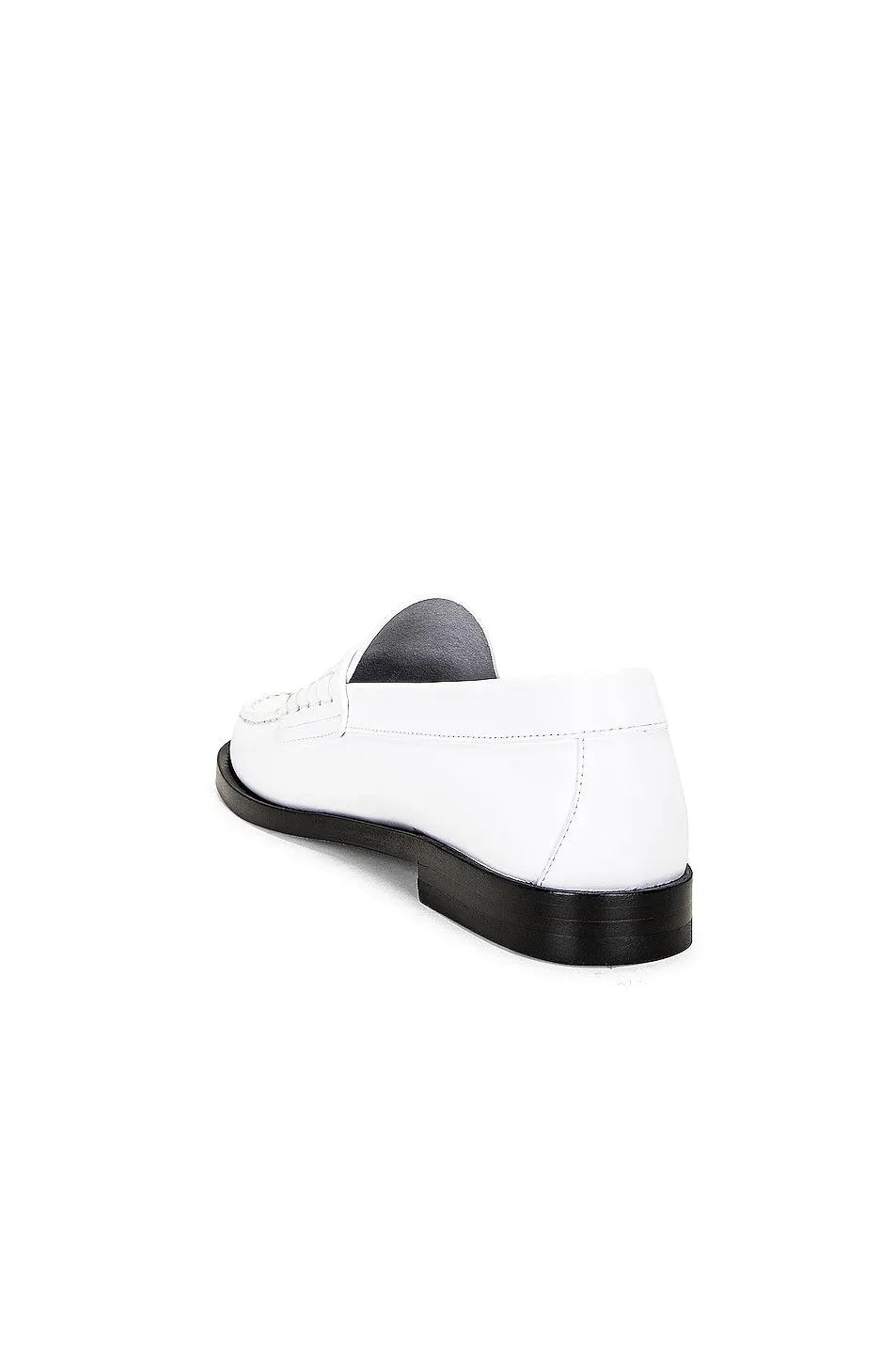Burberry Leather Loafers in Optic White