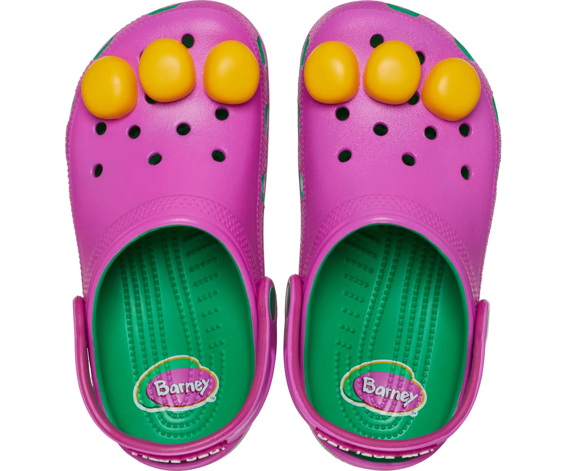Children's clogs Crocs Classic x Barney, purple