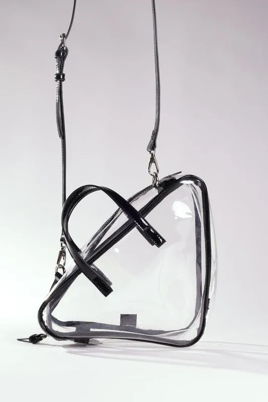Clear Triangle PVC Bag – Trendy & Versatile