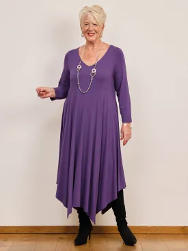Danni Jersey Dress - Purple