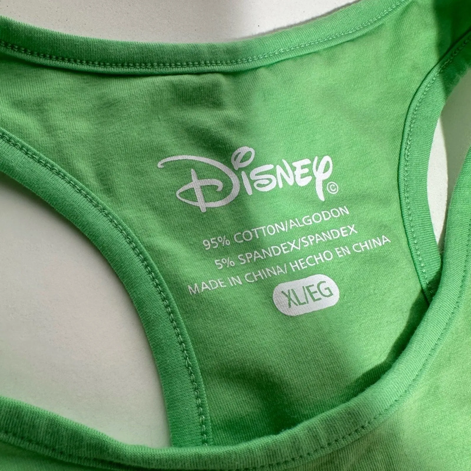 Disney Green and Purple Pajama Set with Cartoon Design