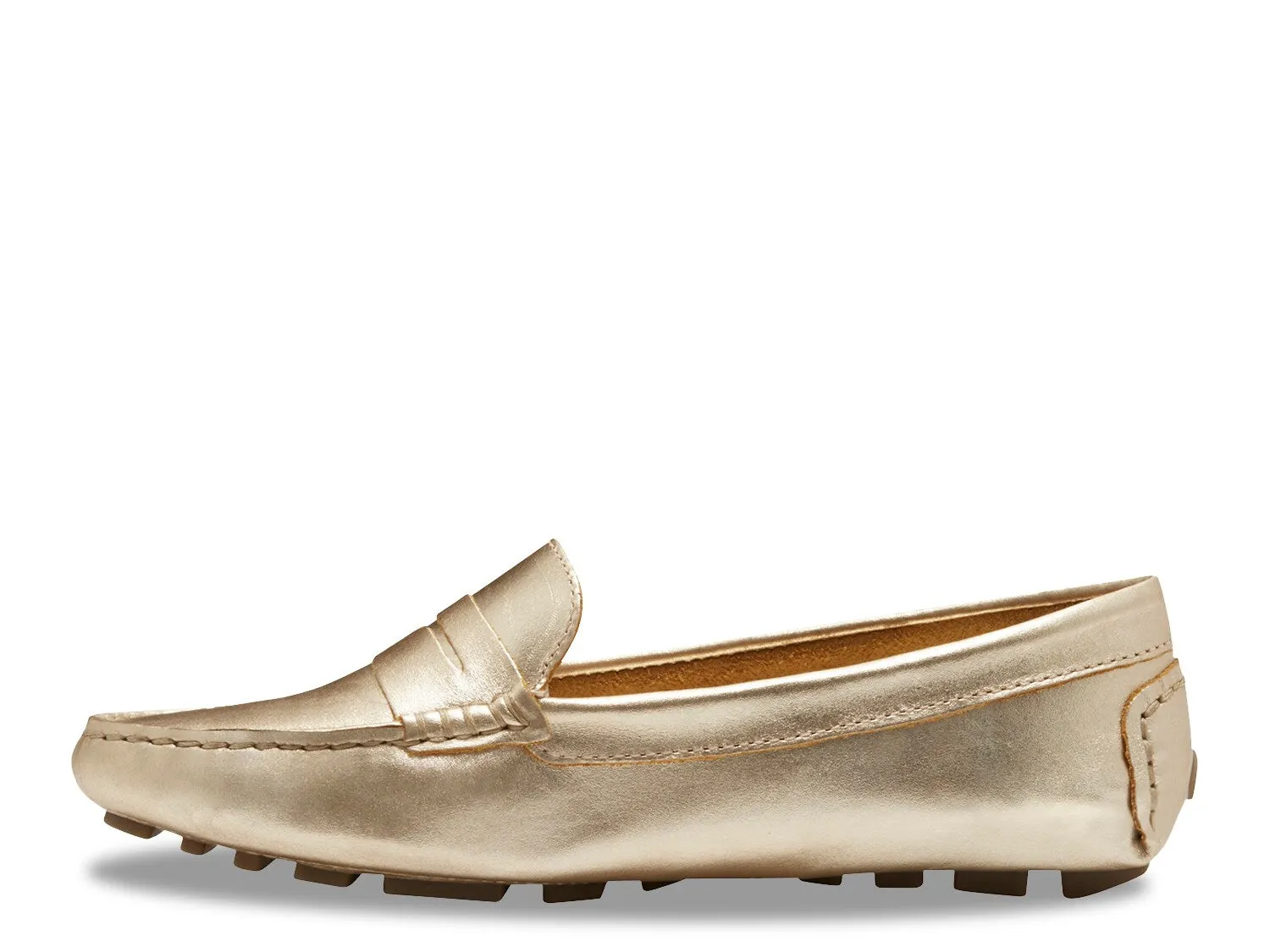 Eastland Patricia moccasins, gold