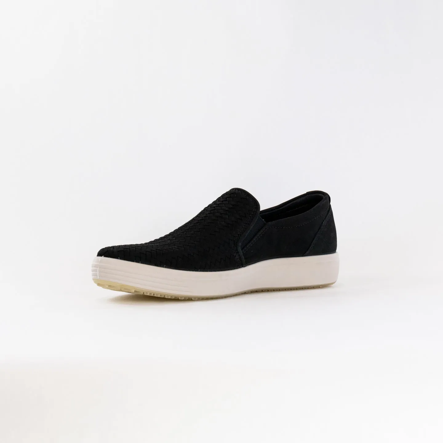 ECCO Men's Soft 7 Woven Slip-On (Men's) - Black