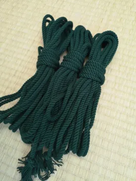 Forest Green Bondage Rope made from Bamboo