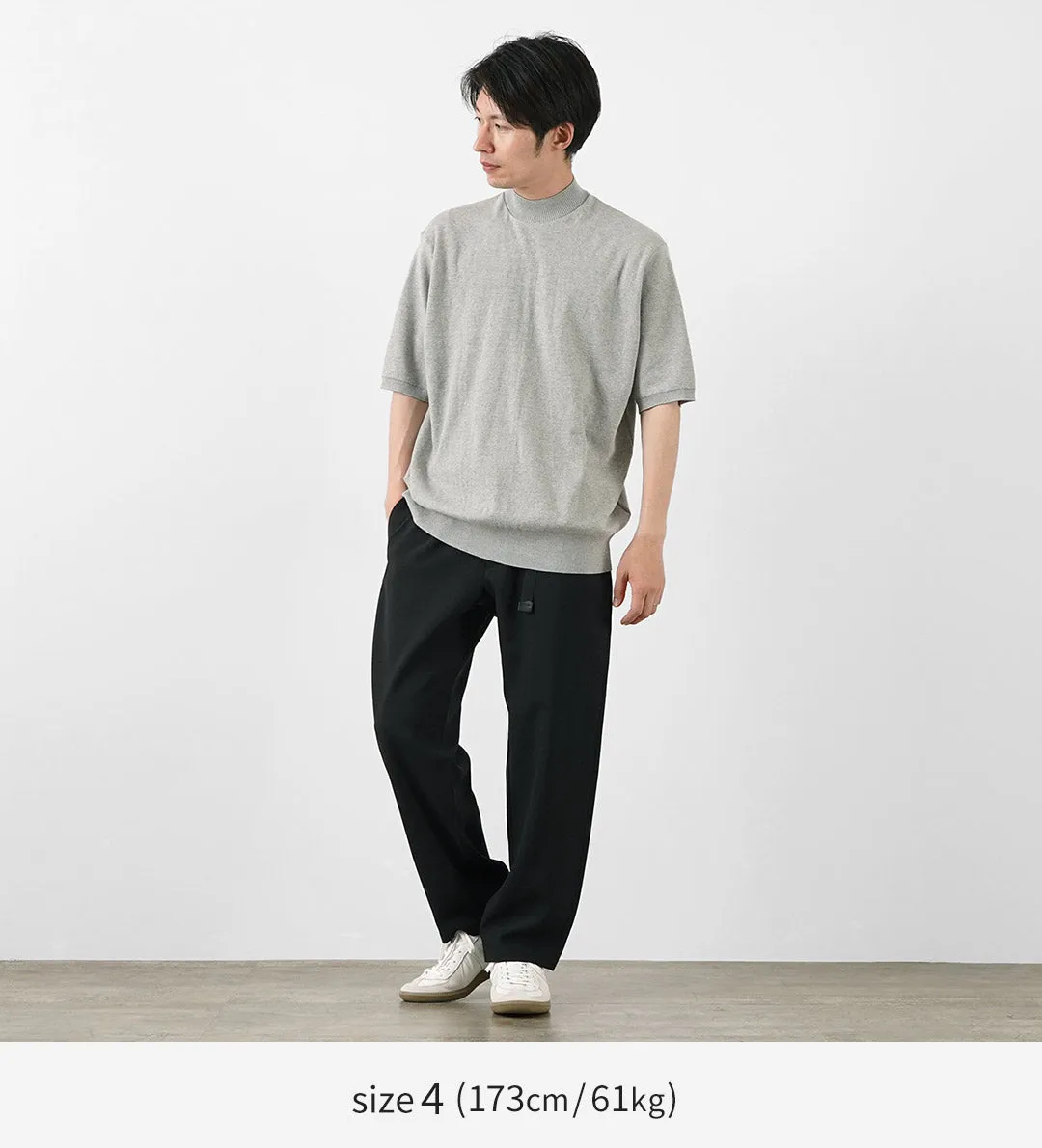 GICIPI / Calamaro Mock neck Relaxed fit Knit and sew