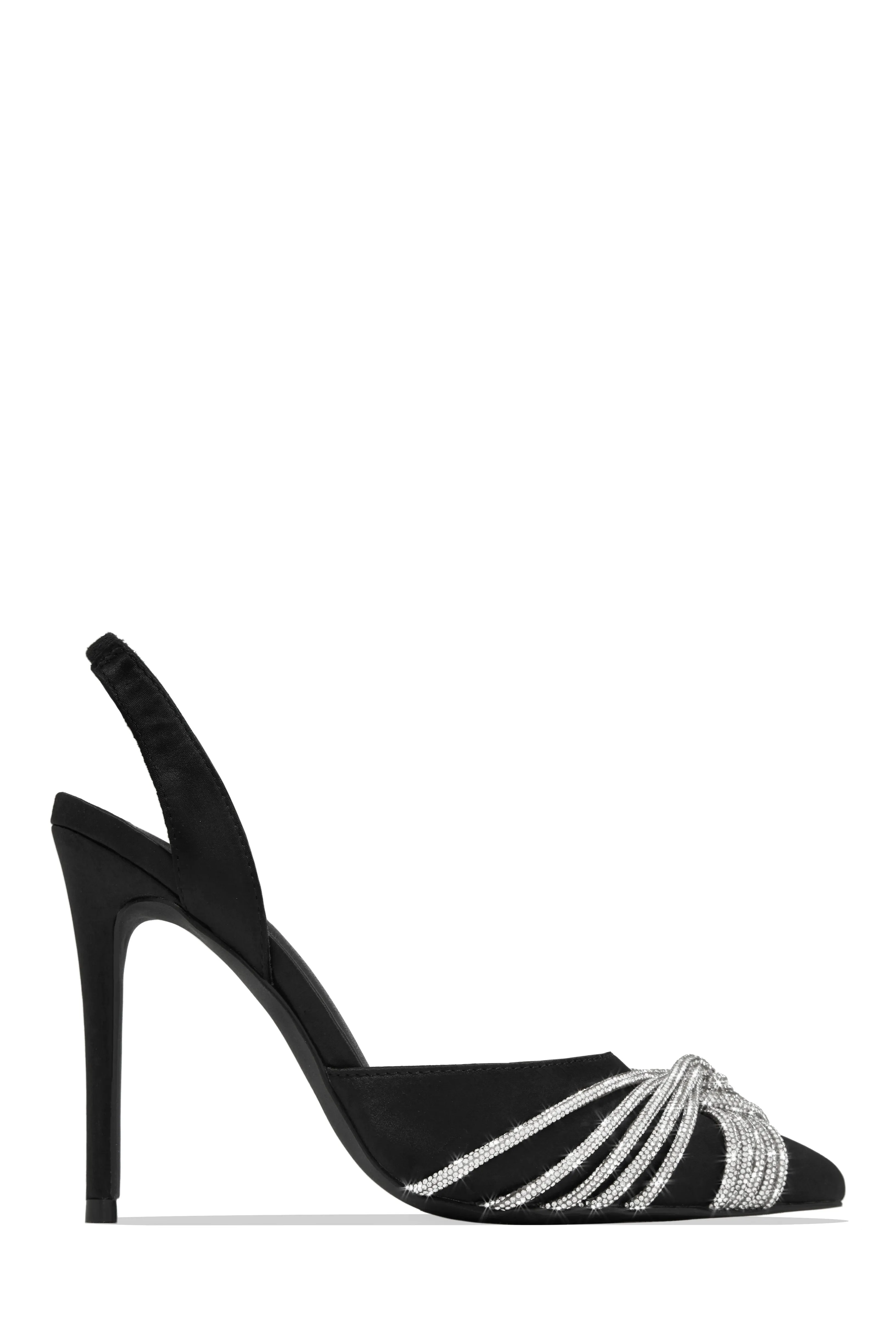 Her World Embellished High Heel Pumps - Silver