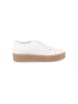low-top leather sneakers