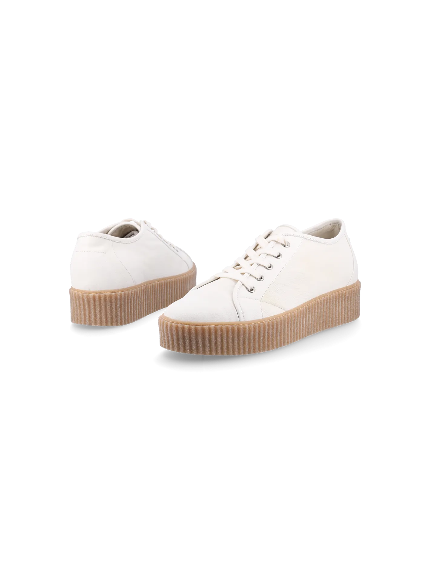 low-top leather sneakers