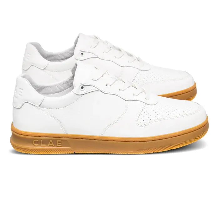 Malone White Leather Light Gum
