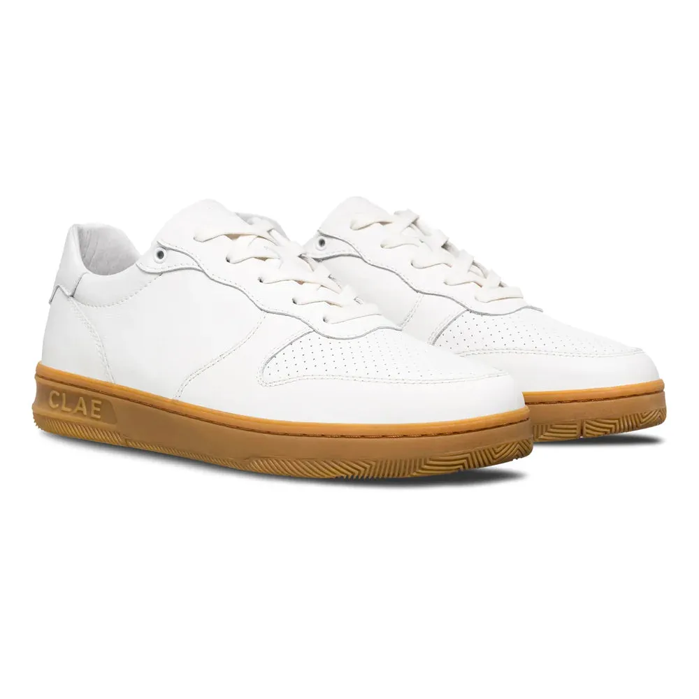 Malone White Leather Light Gum