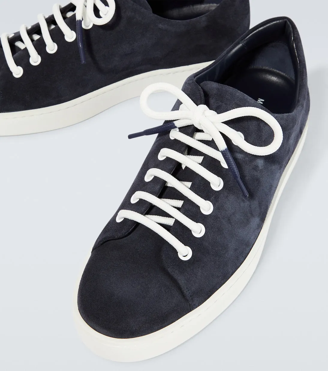 Manolo Blahnik suede sneakers, blue