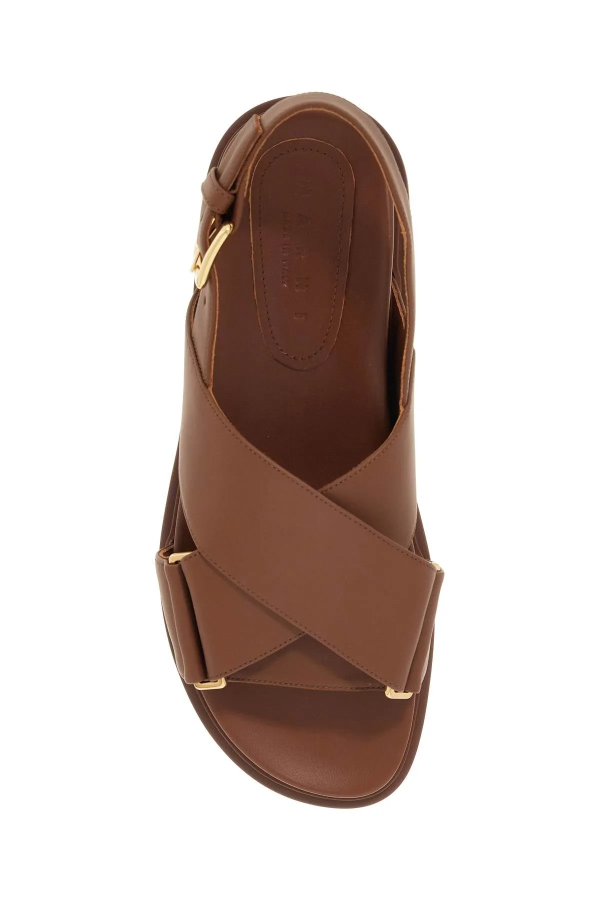 Marni Fussbett Leather Sandals (Size - 40)