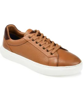 Men's canton leather sneakers with Thomas & Vine embossing