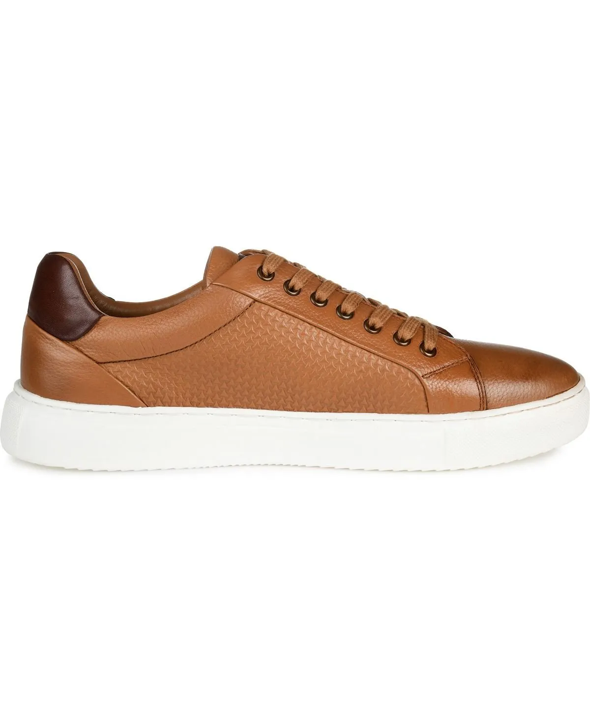 Men's canton leather sneakers with Thomas & Vine embossing