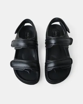 Peta Leather Sandal - Black