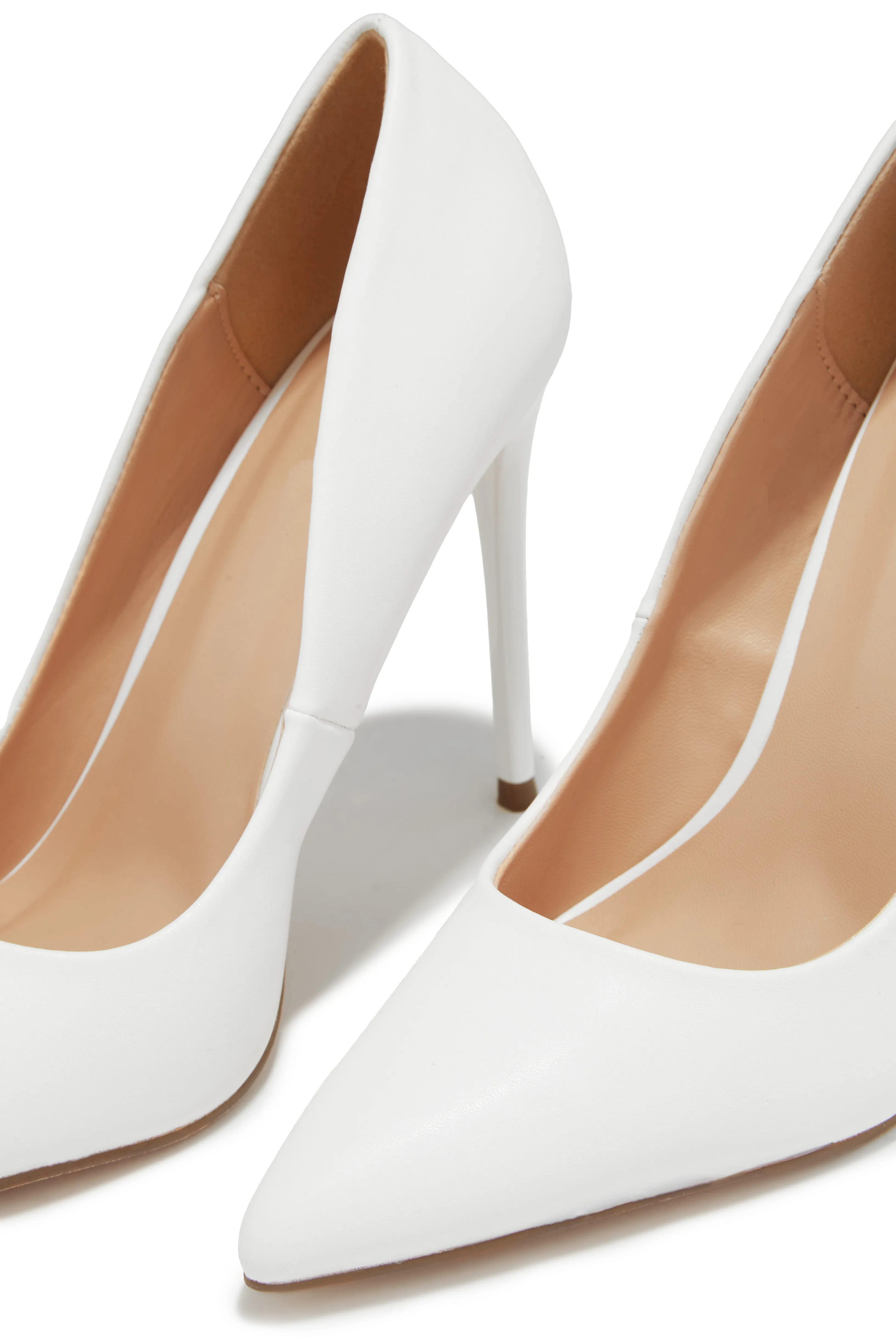 Savanna High Heel Pumps - White