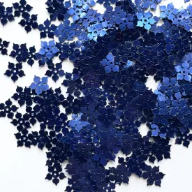 Sequins - Snowflake - 8mm - Dark Blue (S22)