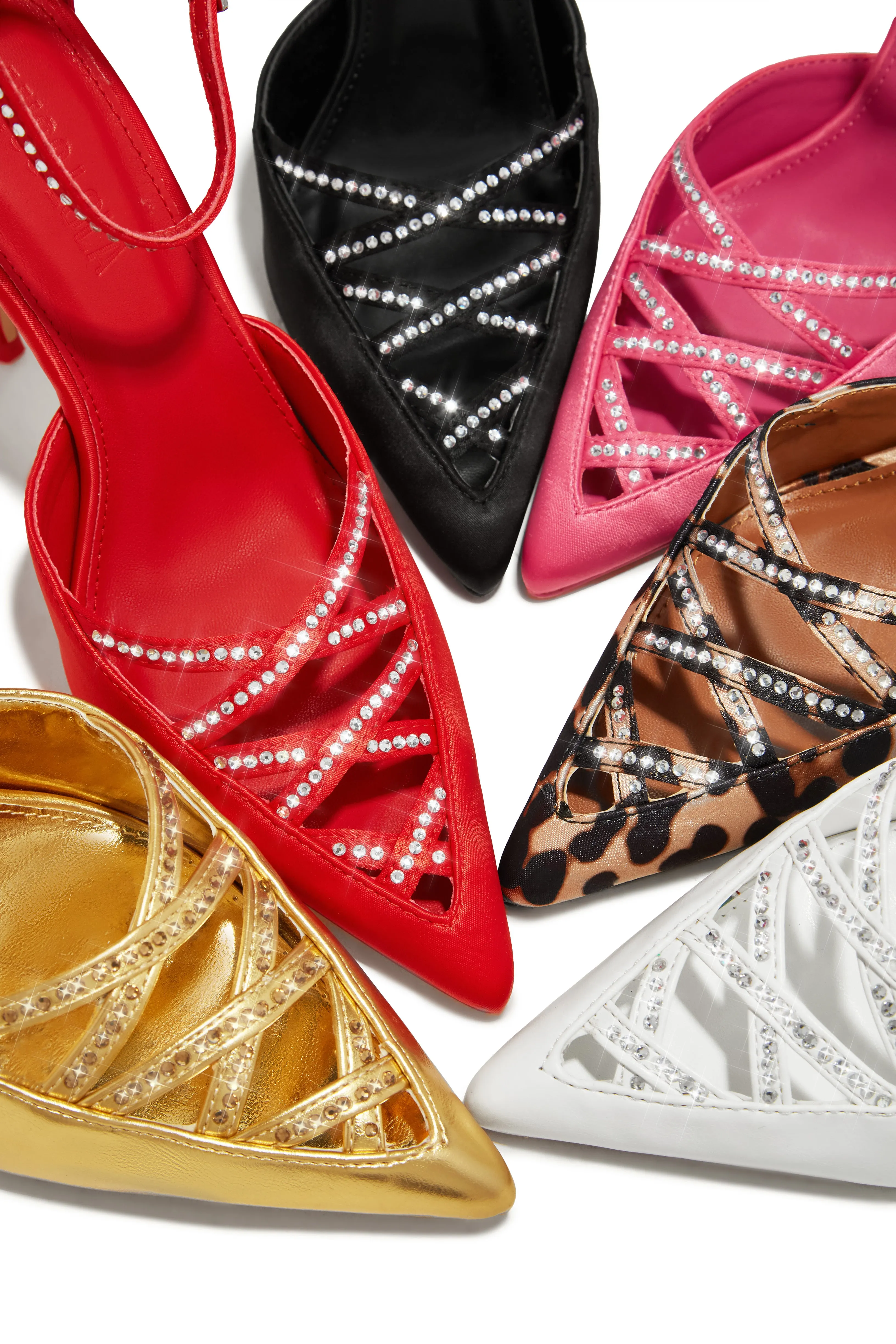 Tanalee Embellished High Heel Pumps - Leopard