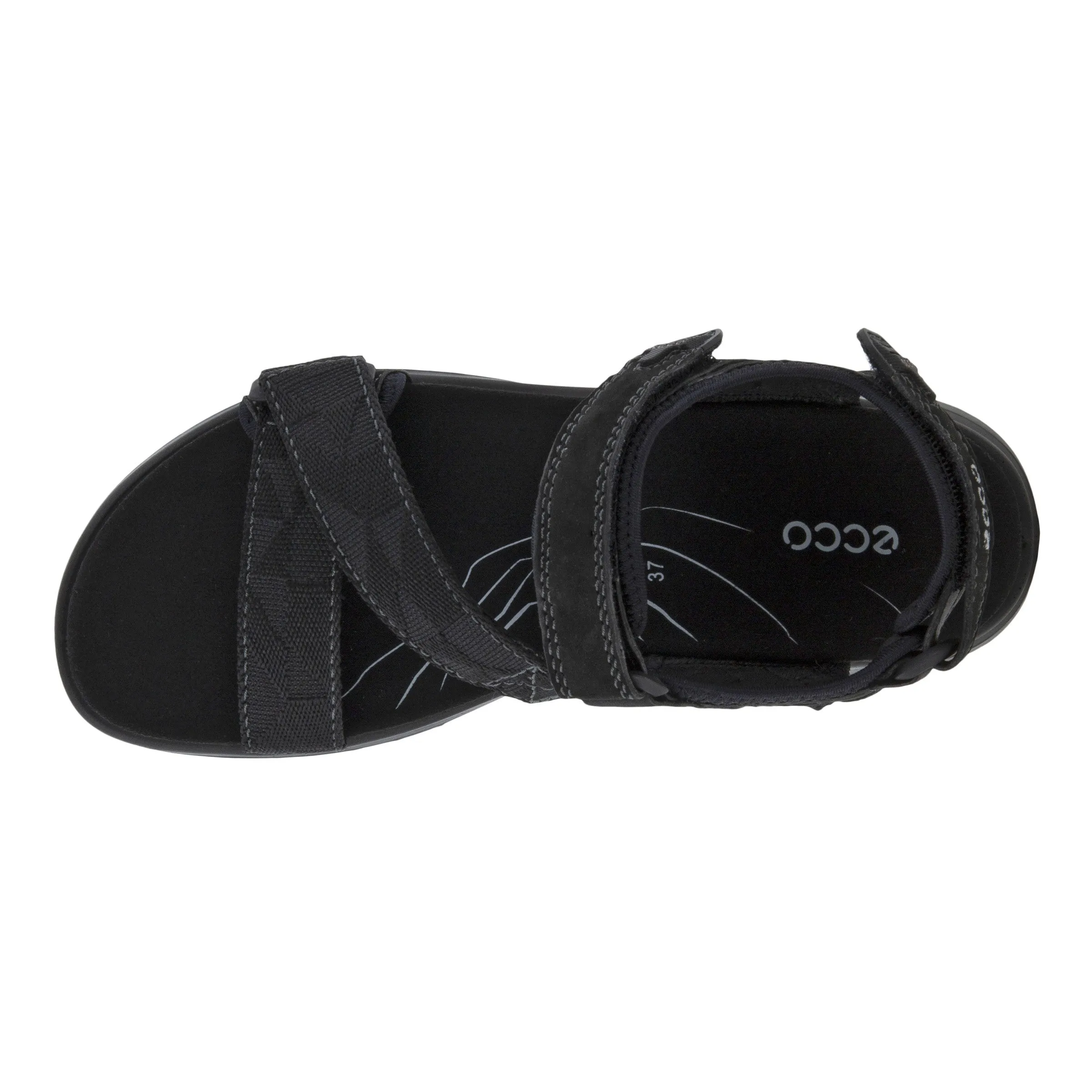 Women's Ecco Yucatan Sandal Color: Black/Black
