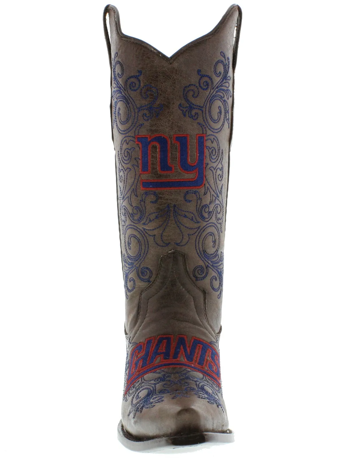 Women's New York Giants NFL Collection Leather Cowboy Boots