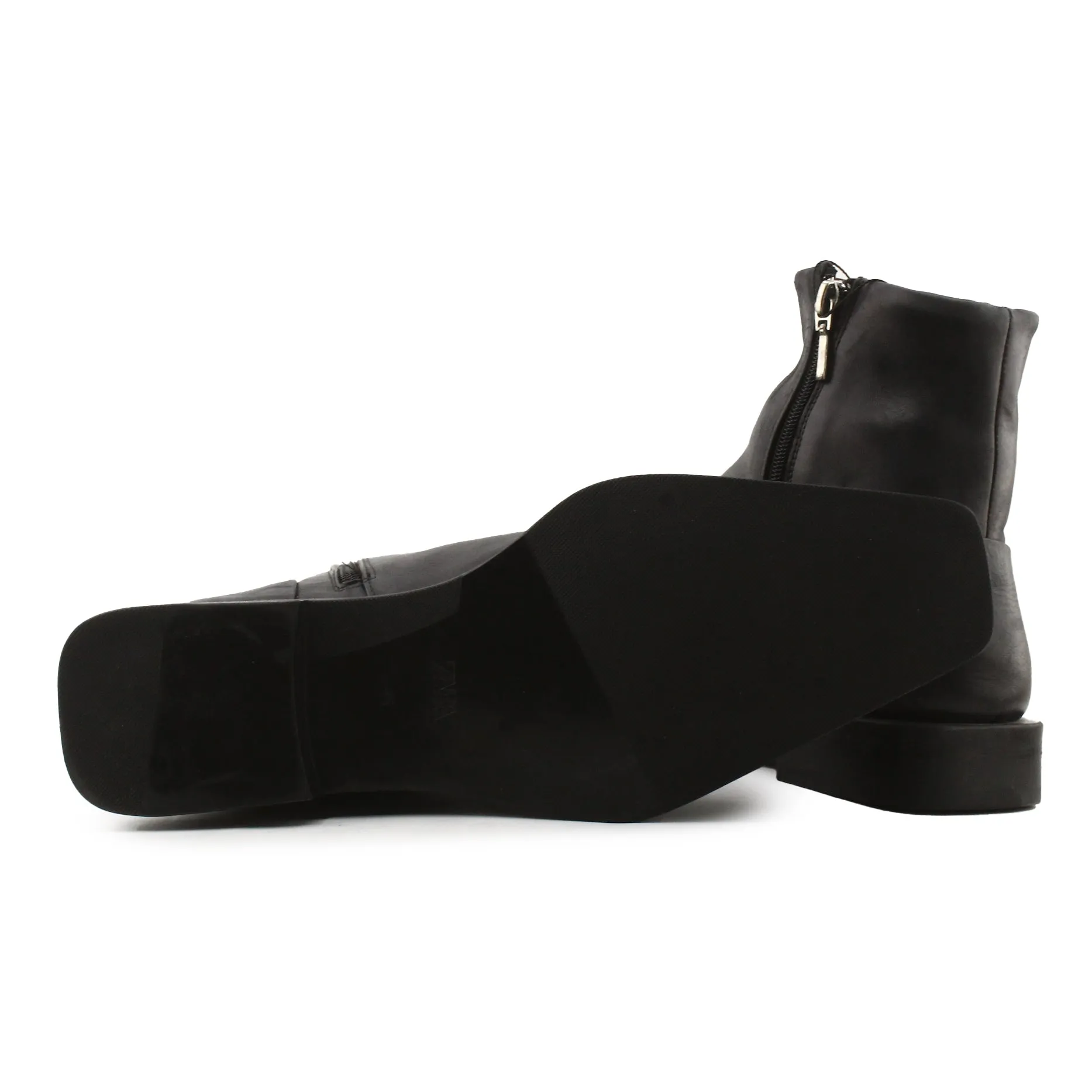 Zara Zipper Chelsea Ankle Boots | 100% Auhentic Leather