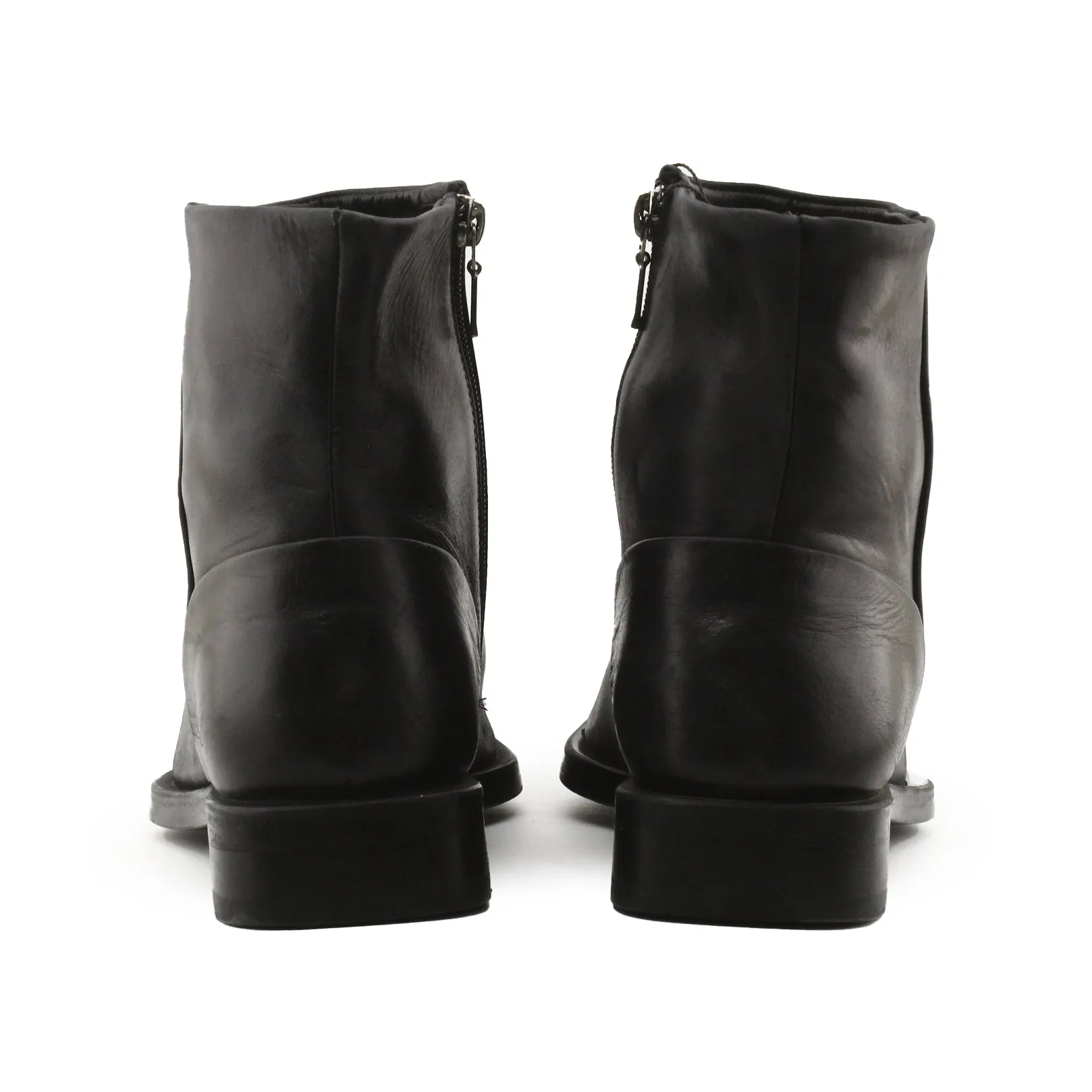 Zara Zipper Chelsea Ankle Boots | 100% Auhentic Leather