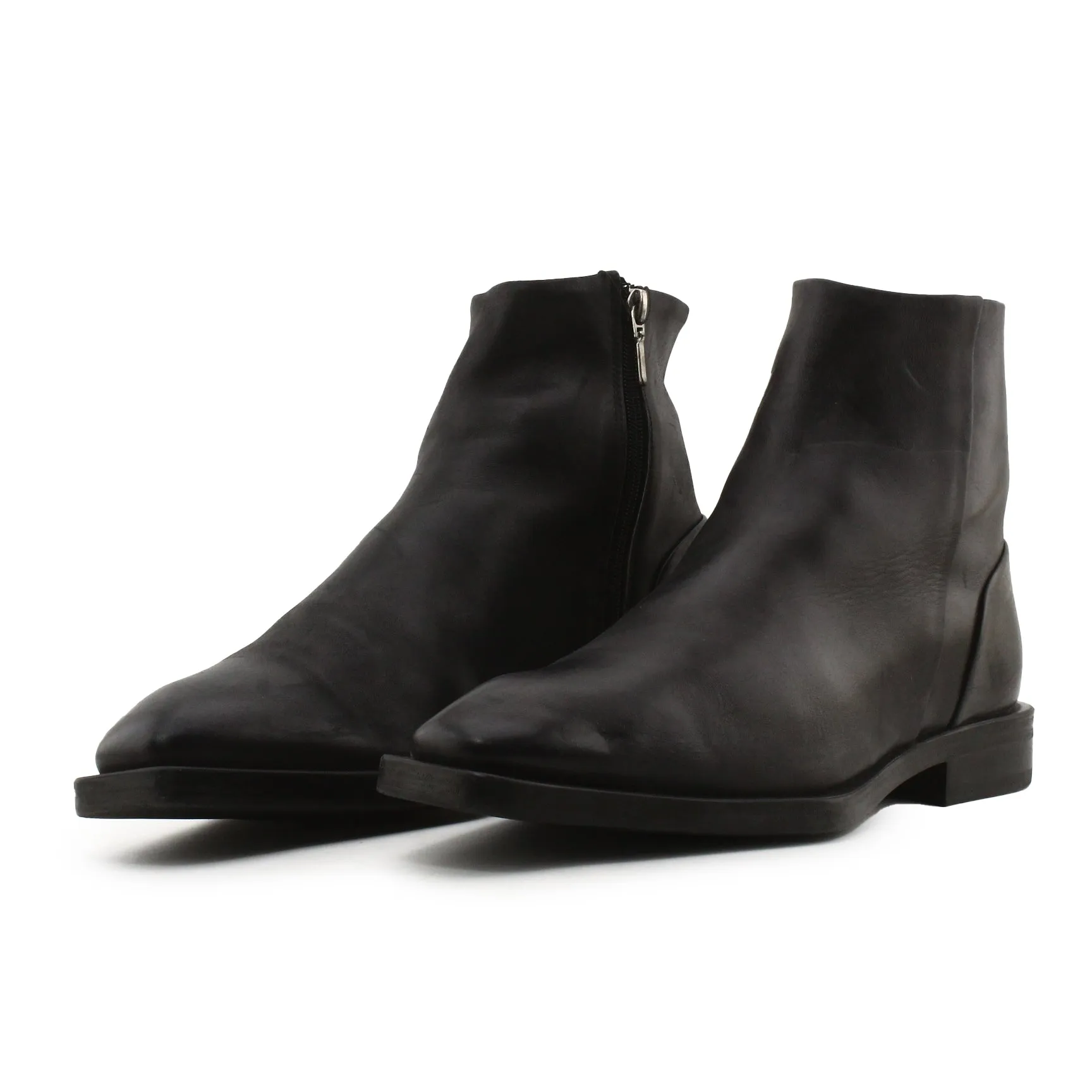 Zara Zipper Chelsea Ankle Boots | 100% Auhentic Leather